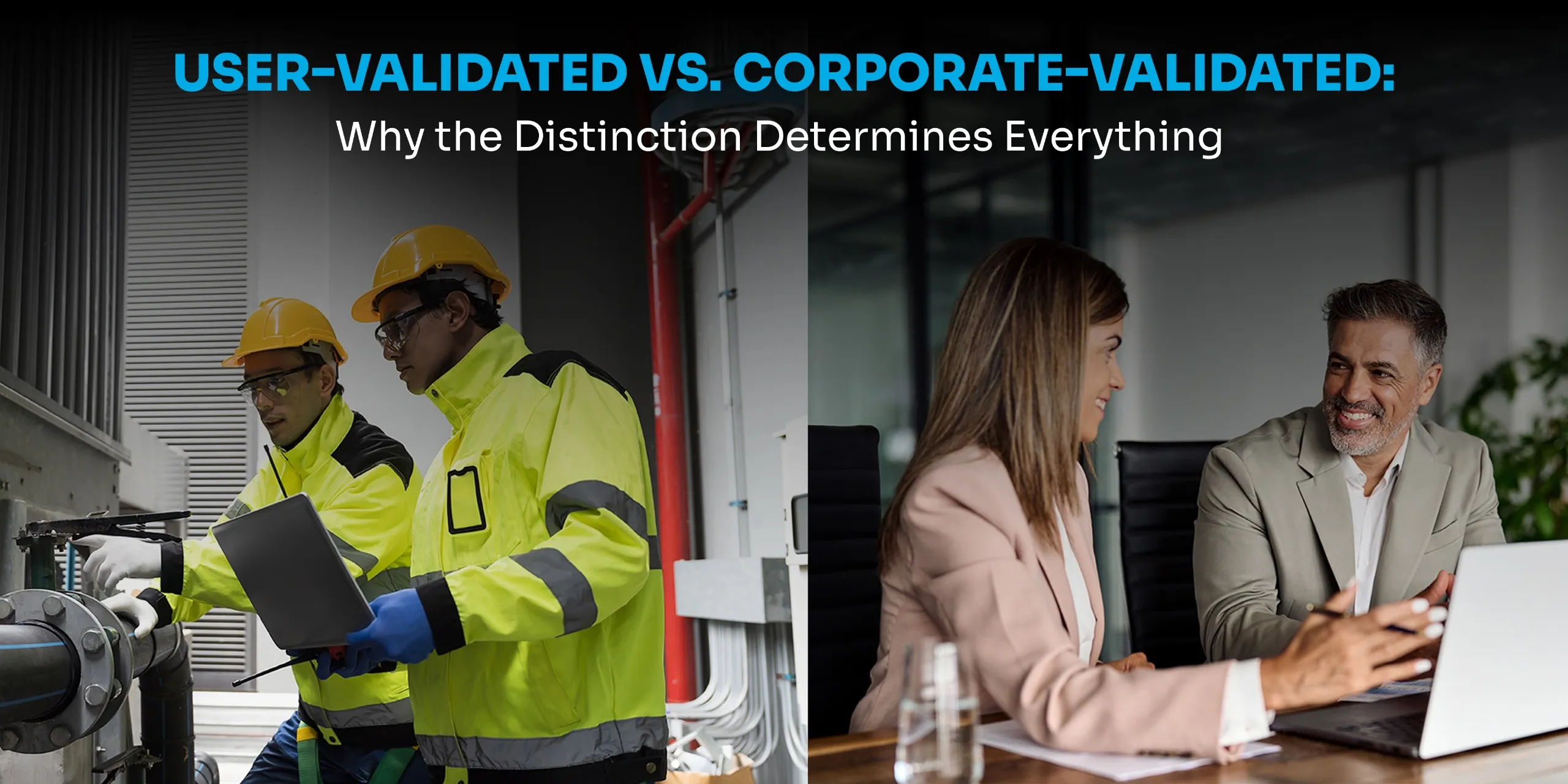 User-validated AI on the shop floor compared with corporate-validated AI in a boardroom.