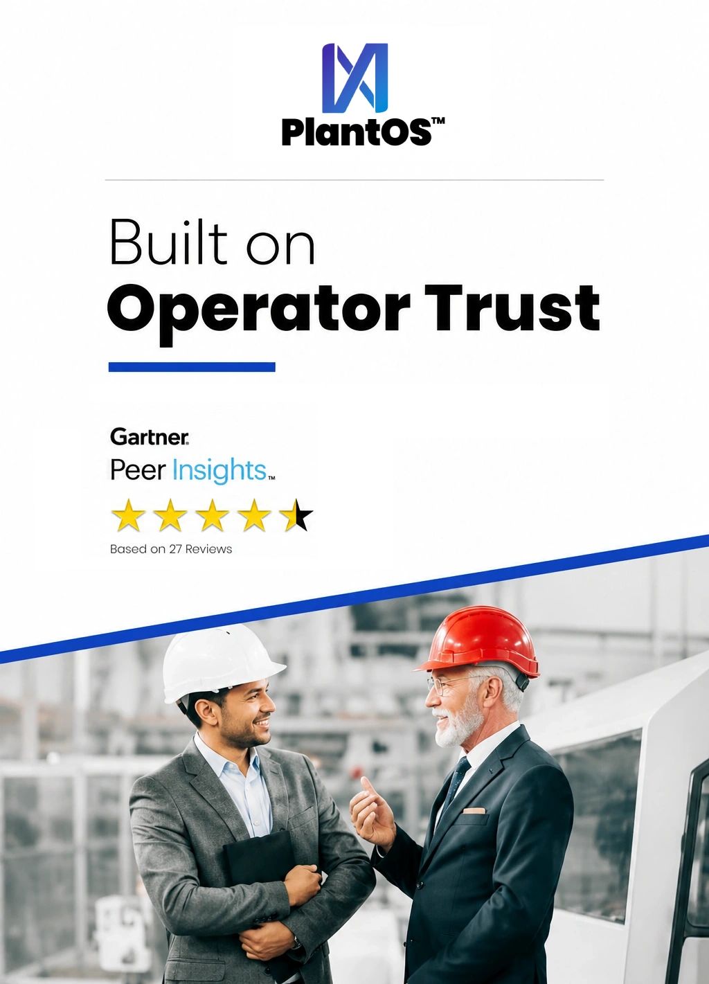 PlantOS TM is rated 4.5 out of 5 on Gartner Peer Insights.