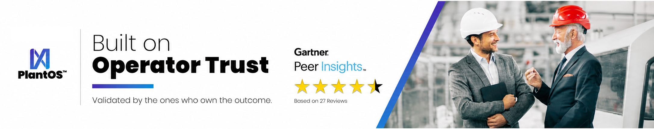 PlantOS TM is rated 4.5 out of 5 on Gartner Peer Insights.