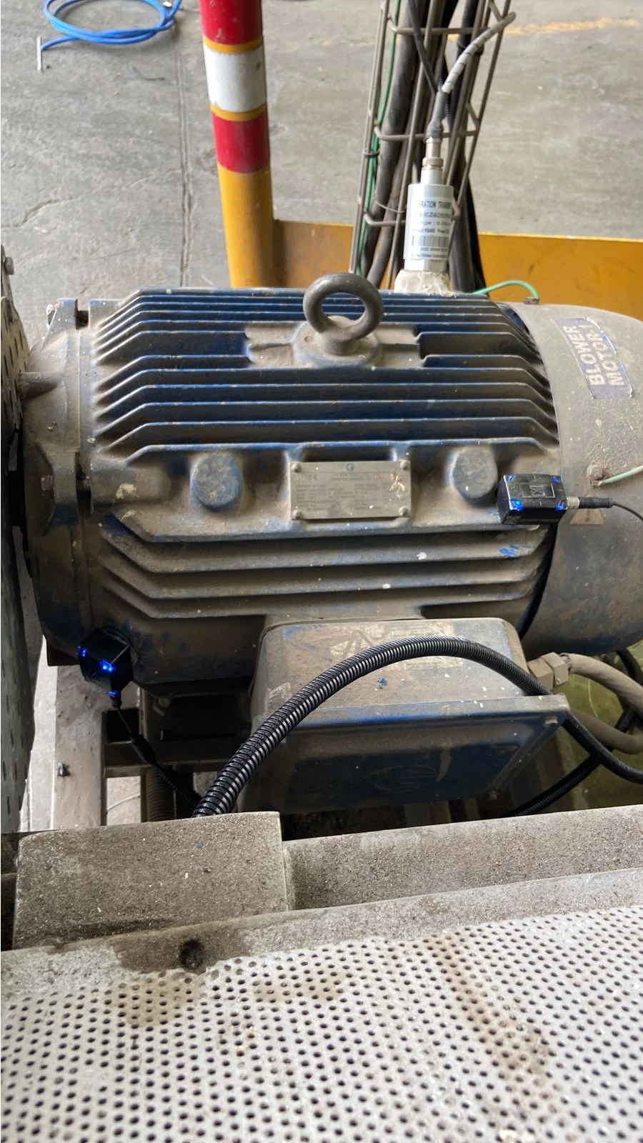 vEdge mounted on Boiler ID Fan Motor DE & NDE