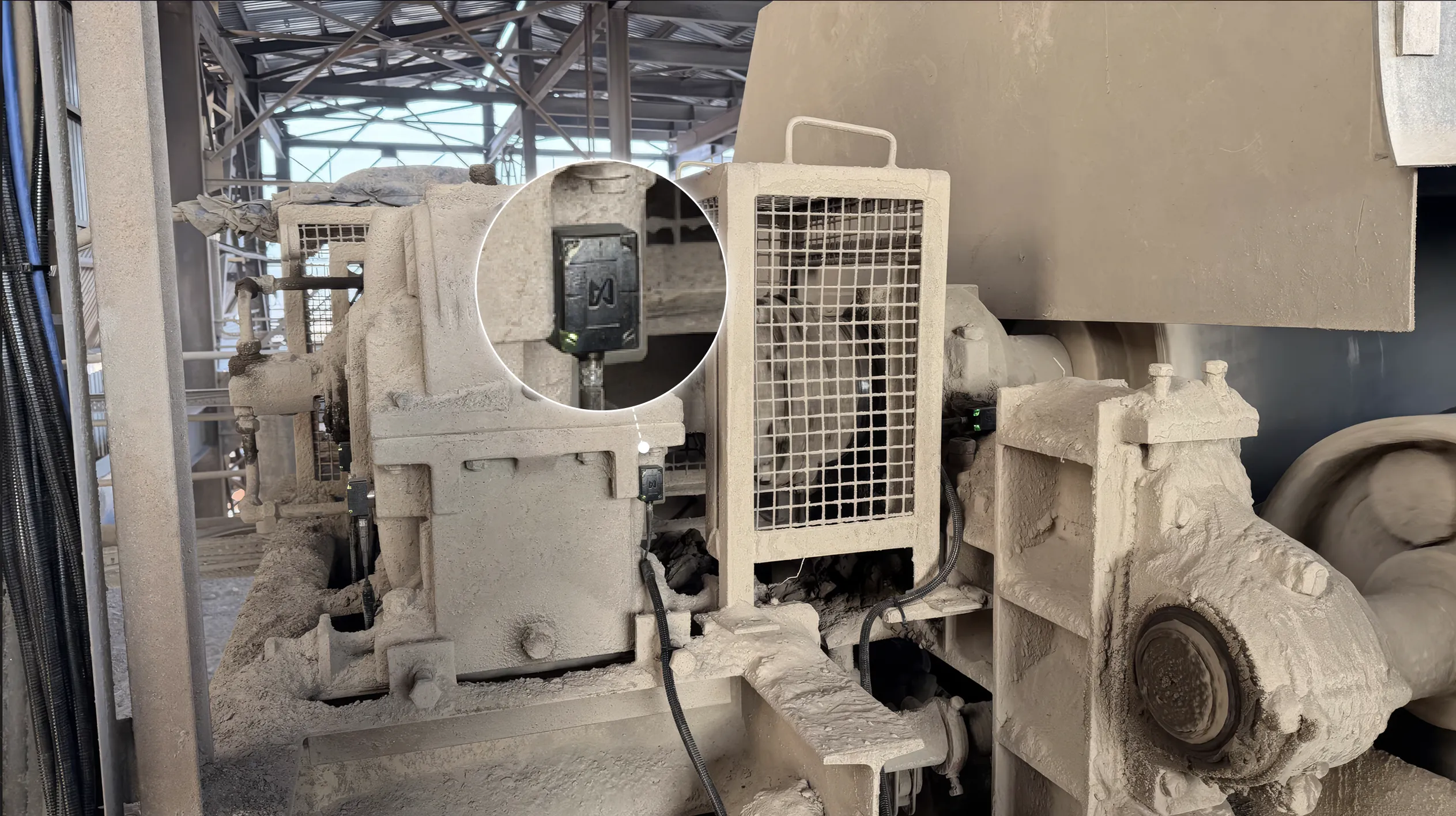 vEdge mounted on Conveyor Gearbox